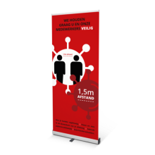 Houd afstand - Roll-up banner - Topgiving